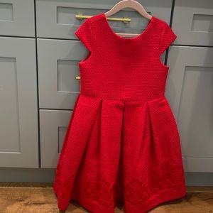 Red formal dress